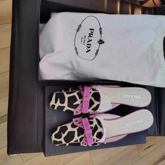 NIB Prada Mules Sz 39 - Picture 2 of 3